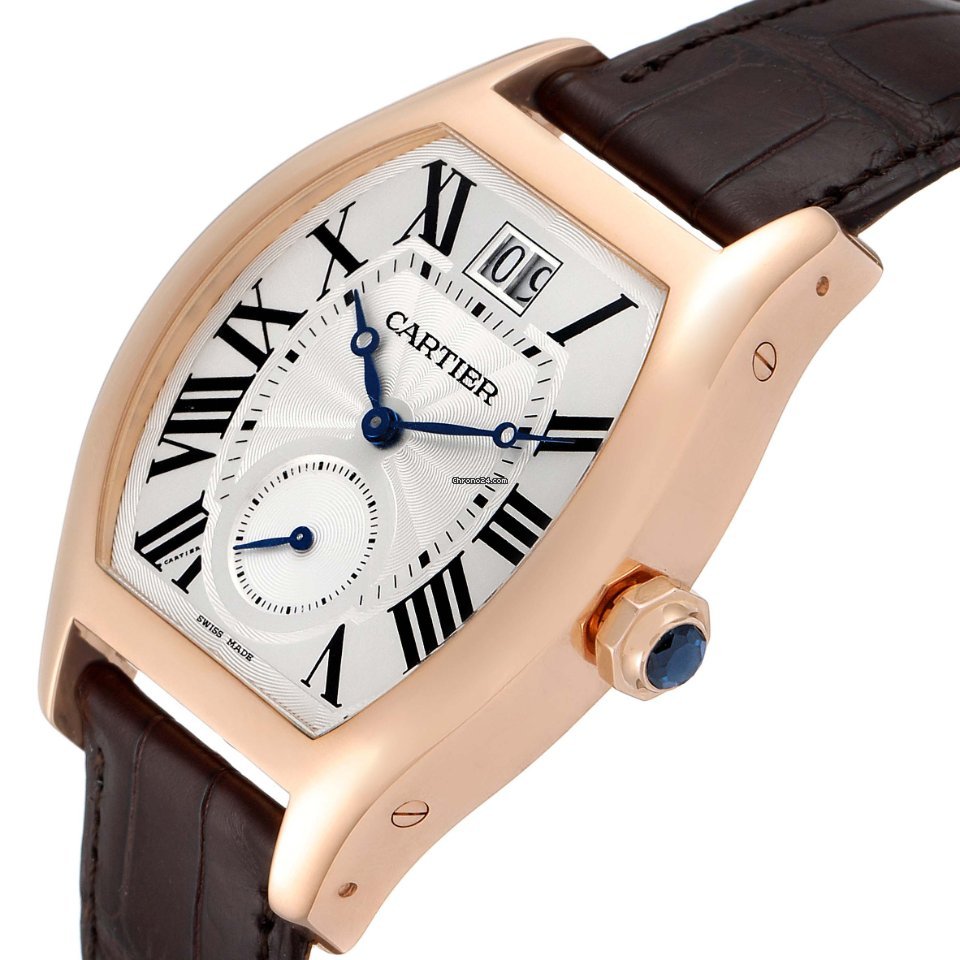 IMG_9081 Cartier Tortue Mens watch Unisex Manual winding Rose gold W1556234 Replica 6