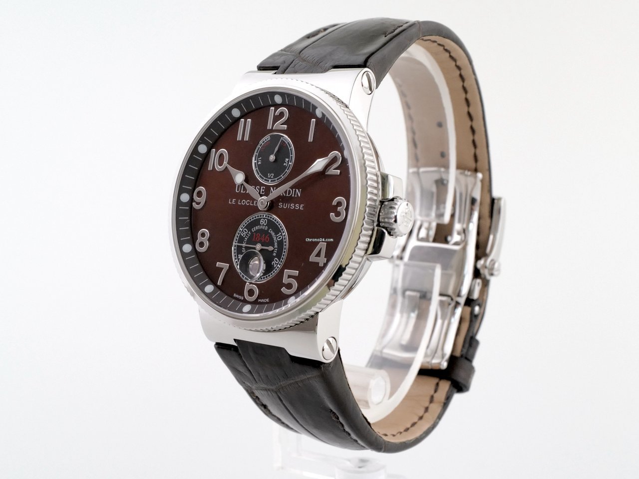 Ulysse Nardin Marine Chronometer 41mm Mens watch Unisex Automatic Steel 263-66 625 Replica 6