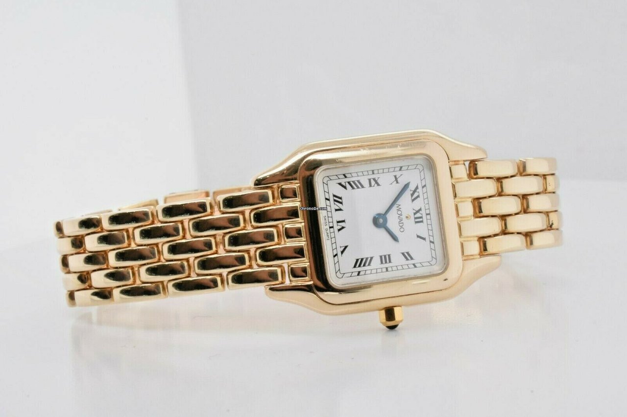 IMG_9081 Movado Womens watch Quartz Yellow gold 74259431 Replica 6
