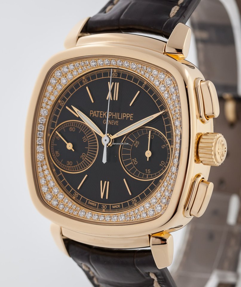 IMG_9081 Patek Philippe Chronograph Womens watch Manual winding Rose gold 7071R-010 Replica 6