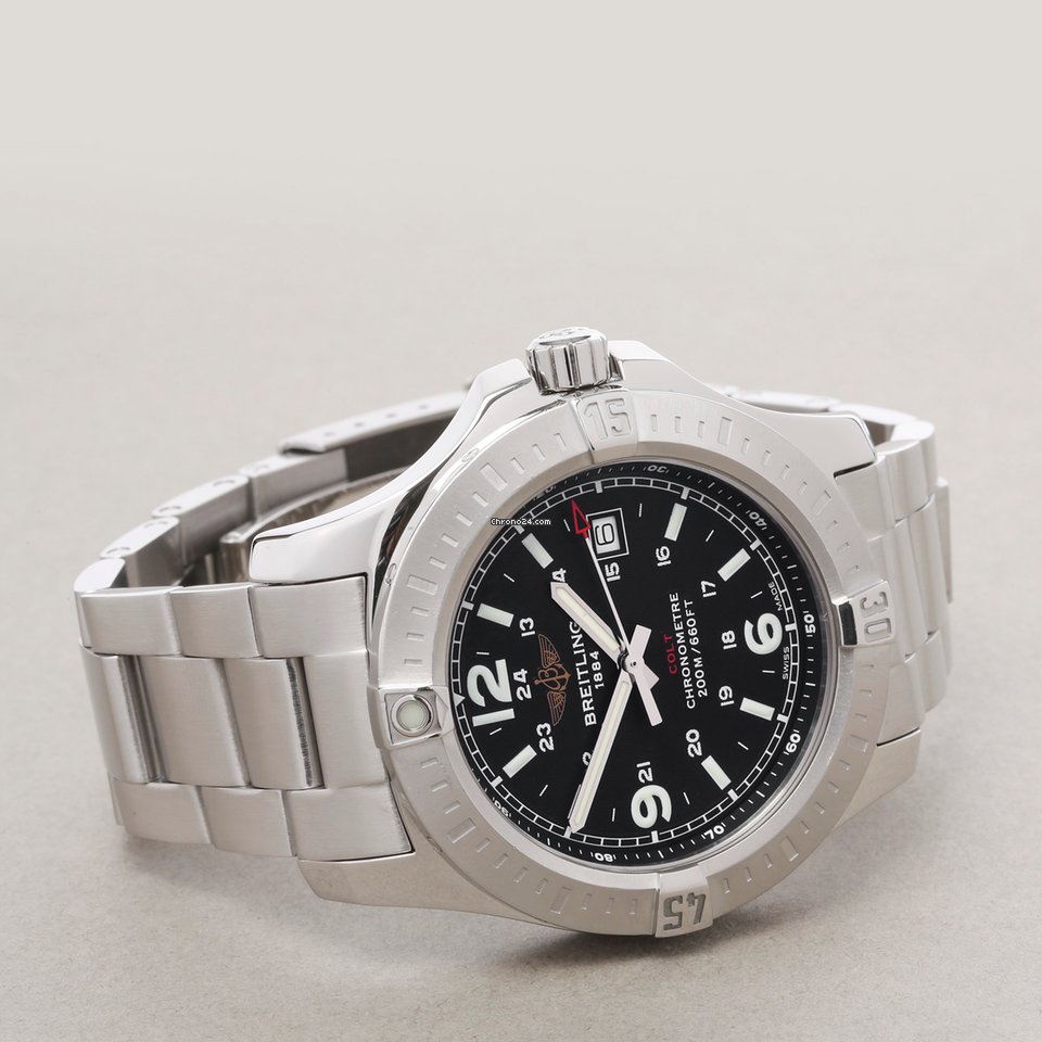 IMG_9081 Breitling Colt Mens watch Unisex Quartz Steel A74388 Replica 6
