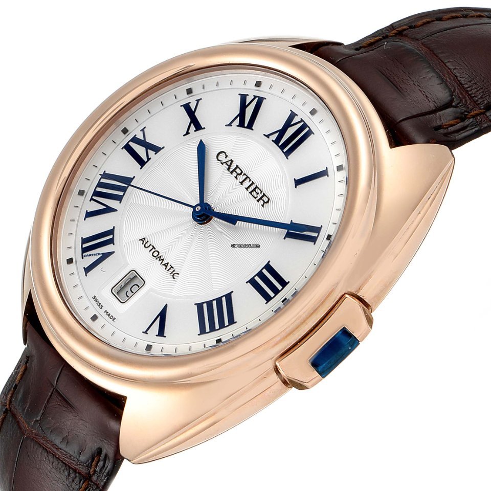 IMG_9081 Cartier Cle de Cartier Mens watch Unisex Automatic Rose gold WGCL0004 Replica 6