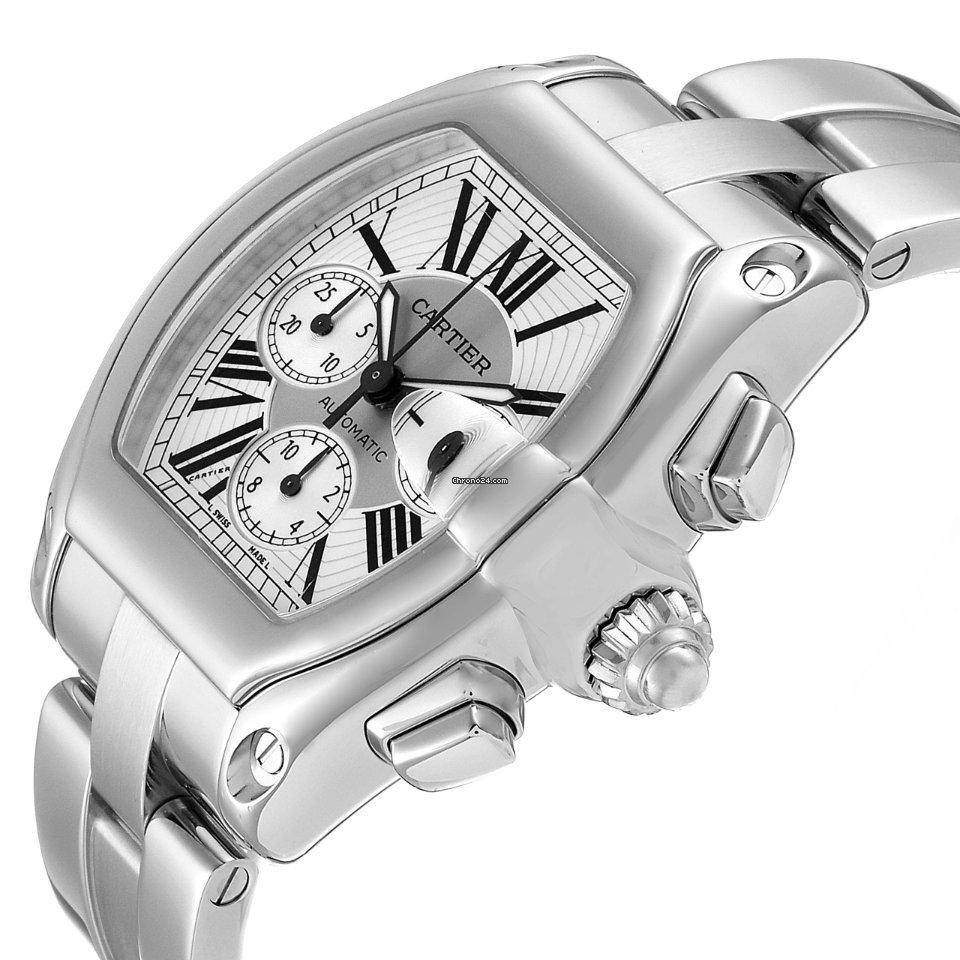 Cartier Roadster Mens watch Unisex Automatic Steel W62019X6 Replica 6