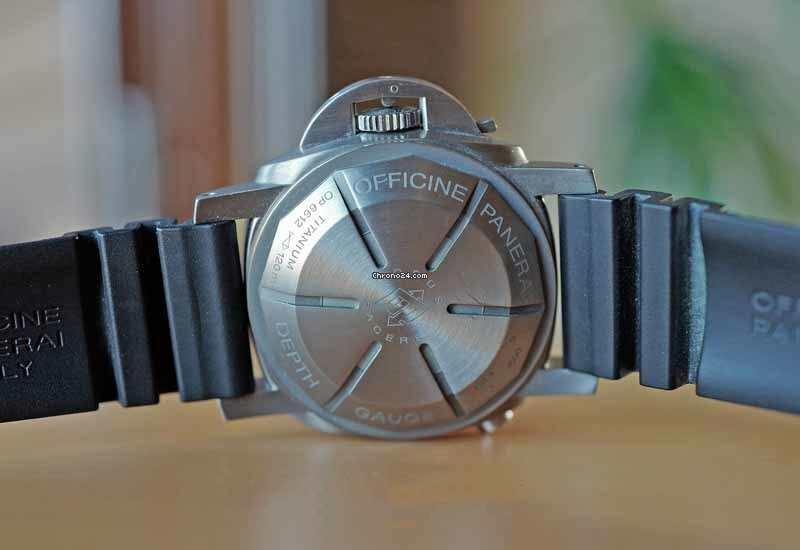 IMG_9081 Panerai Luminor Submersible 1950 Depth Gauge Automatic PAM 193 Replica 6
