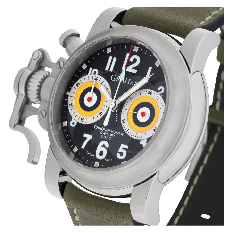 Graham Chronofighter Mens watch Unisex Automatic Steel 2OVAS.B03A.K10B Replica 6