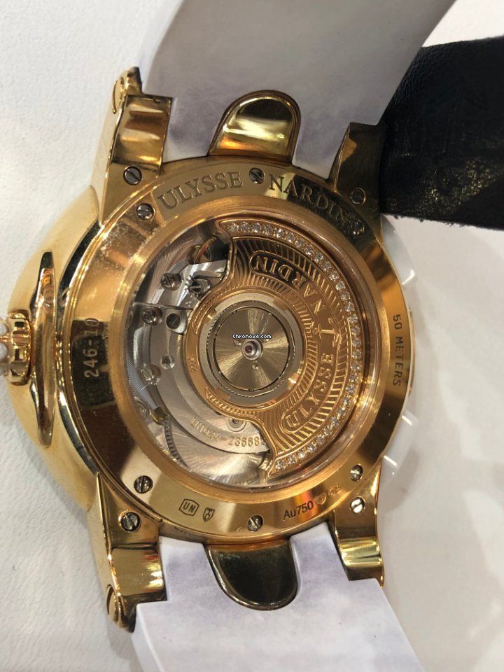 Ulysse Nardin Executive Dual Time Lady Womens watch Automatic Rose gold 246-10B-3C 30-05 Replica 6