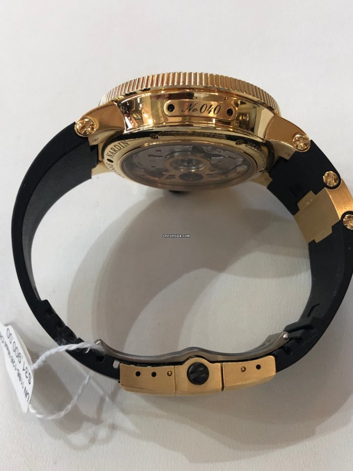 IMG_9081 Ulysse Nardin Marine Chronometer 43mm Mens watch Unisex Automatic Rose gold 263-67-3 42 Replica 6
