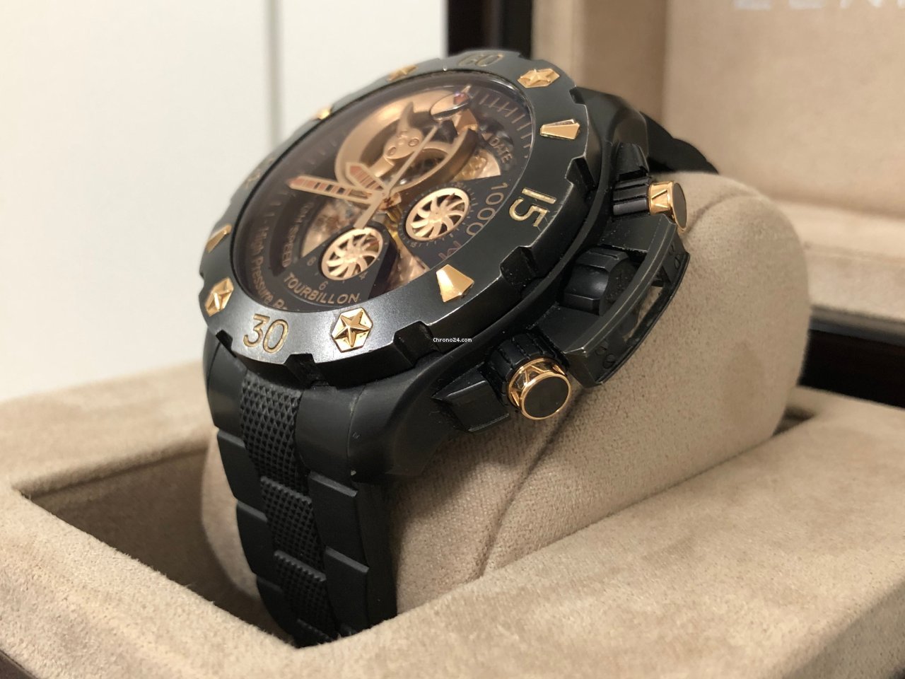 IMG_9081 Zenith Defy El Primero Mens watch Unisex Automatic Titanium 96.0528.4035 21.M528 Replica 6