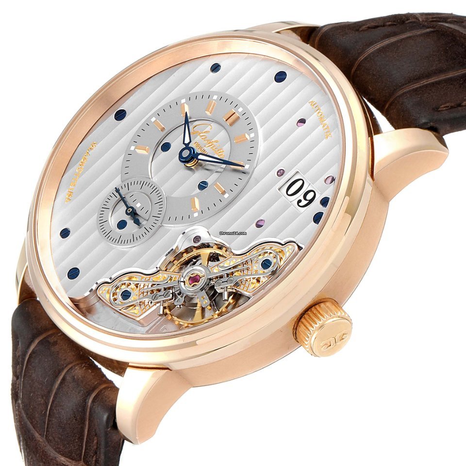 IMG_9081 Glashutte Original PanoMaticInverse Mens watch Unisex Automatic Rose gold 1-91-02-01-05-30 Replica 6