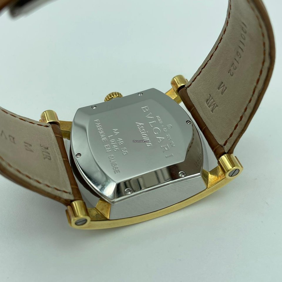 Bulgari Assioma Mens watch Unisex Automatic Gold Steel AA48C6SGLDCH Replica 6