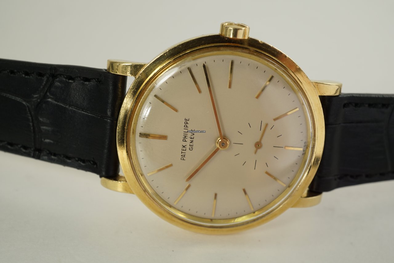 IMG_9081 Patek Philippe Calatrava Mens watch Unisex Automatic Yellow gold 3429 Replica 6