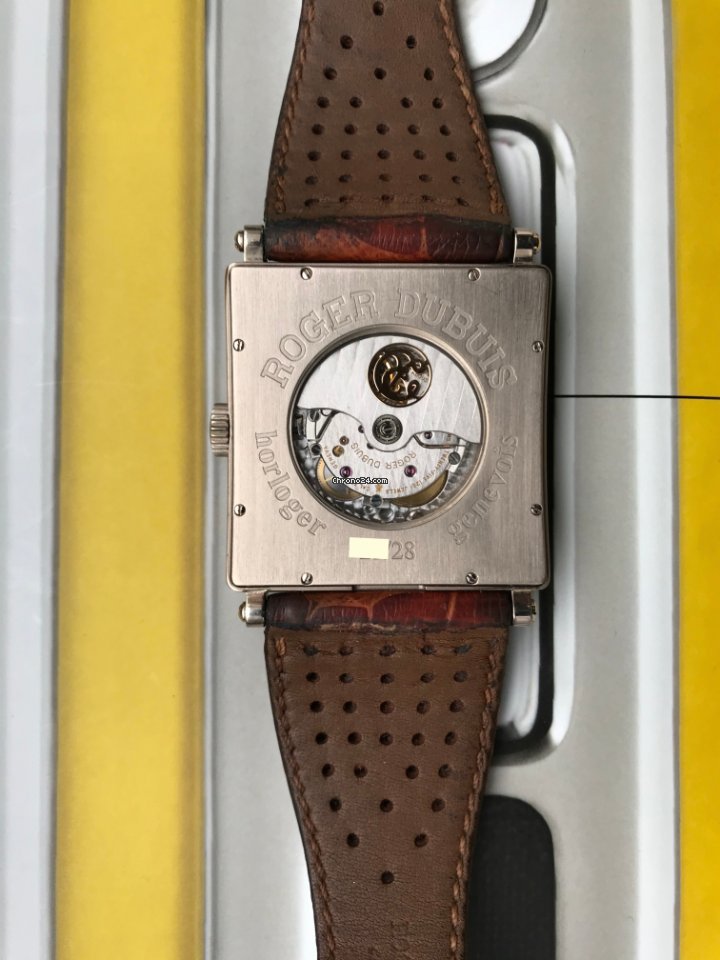 IMG_9081 Roger Dubuis Golden Square Mens watch Unisex Automatic White gold Roger Dubuis Replica 6