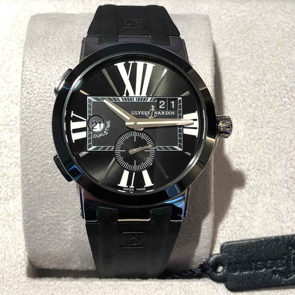 IMG_9081 Ulysse Nardin Executive Dual Time Mens watch Unisex Automatic Steel 243-00 421 Replica 6