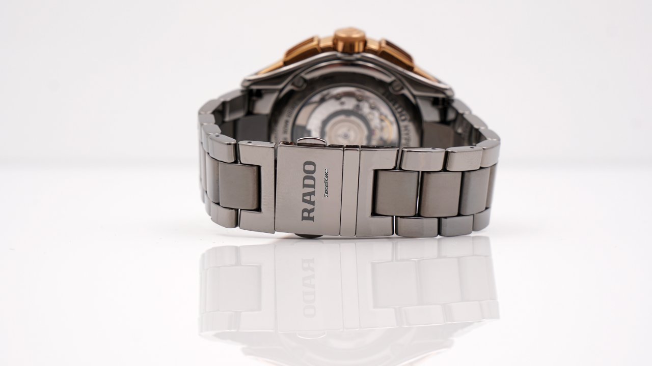 IMG_9081 Rado HyperChrome Chronograph Mens watch Unisex Automatic Ceramic R32118102 Replica 6