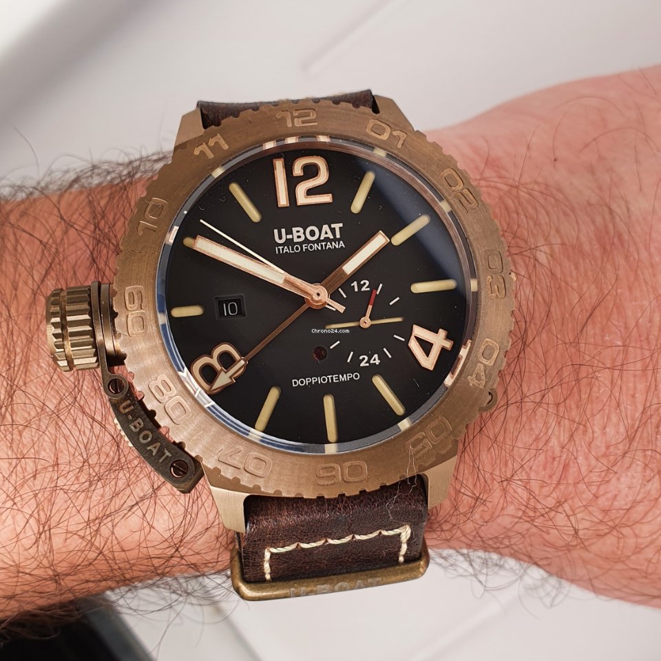 IMG_9081 U-Boat Classico Mens watch Unisex Automatic Bronze U-9008 Replica 6