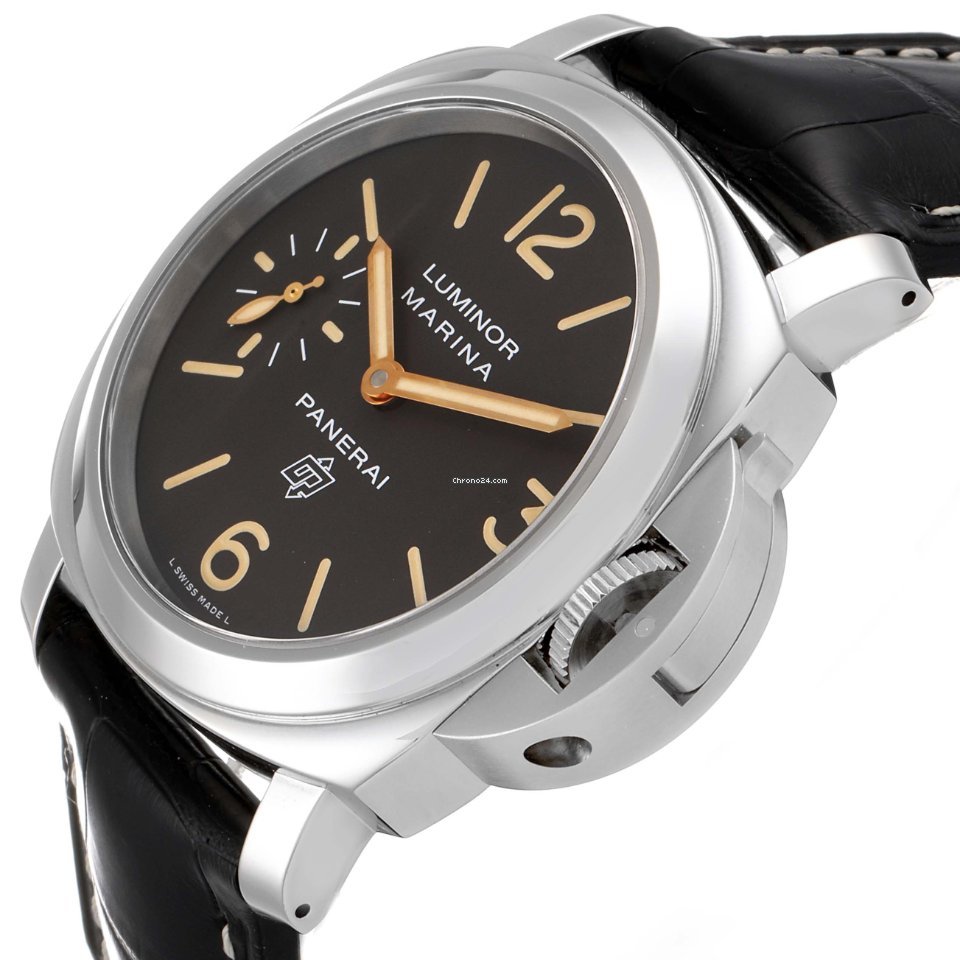 IMG_9081 Panerai Luminor Marina Mens watch Unisex Manual winding Steel PAM00632 Replica 6