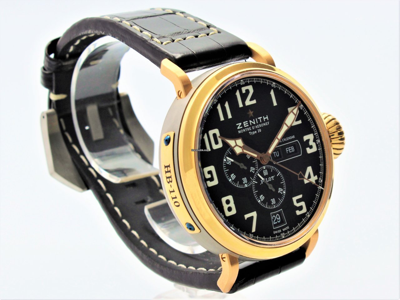IMG_9081 Zenith Pilot Type 20 Annual Calendar Mens watch Unisex Automatic Titanium 87.2430.4054 Replica 6