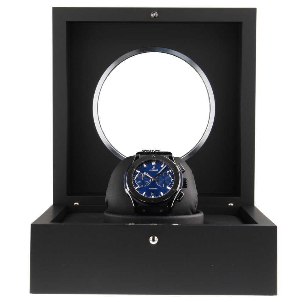 IMG_9081 Hublot Classic Fusion Blue Mens watch Unisex Automatic Ceramic 521CM7170LR Replica 6
