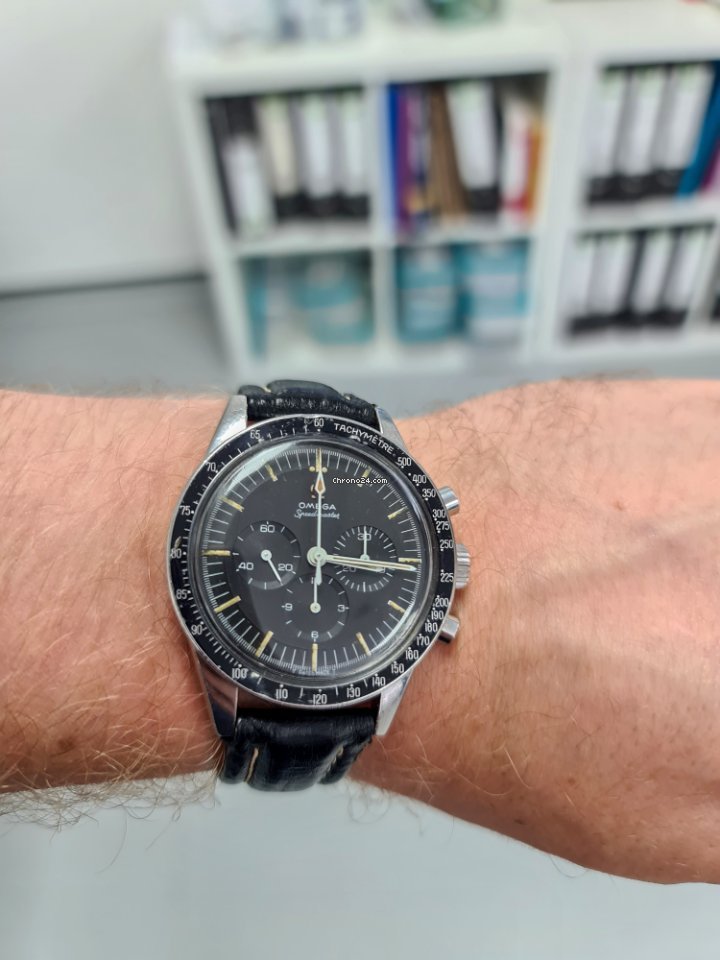IMG_9081 Omega Speedmaster Professional Moonwatch Mens watch Unisex Manual winding Steel 105.003-65 Replica 6