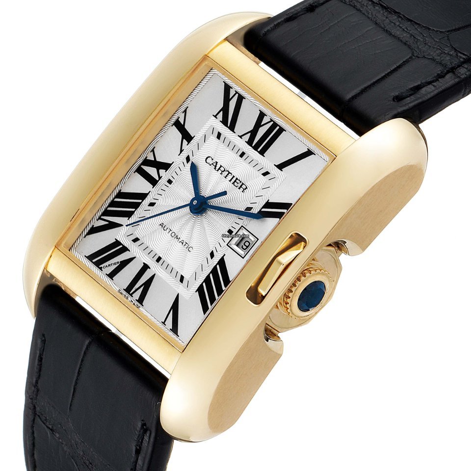 Cartier Tank Anglaise Womens watch Automatic Yellow gold W5310030 Replica 6