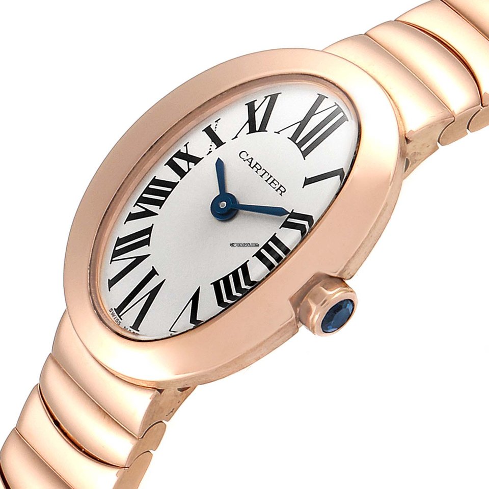 IMG_9081 Cartier Baignoire Womens watch Quartz Rose gold W8000015 Replica 6