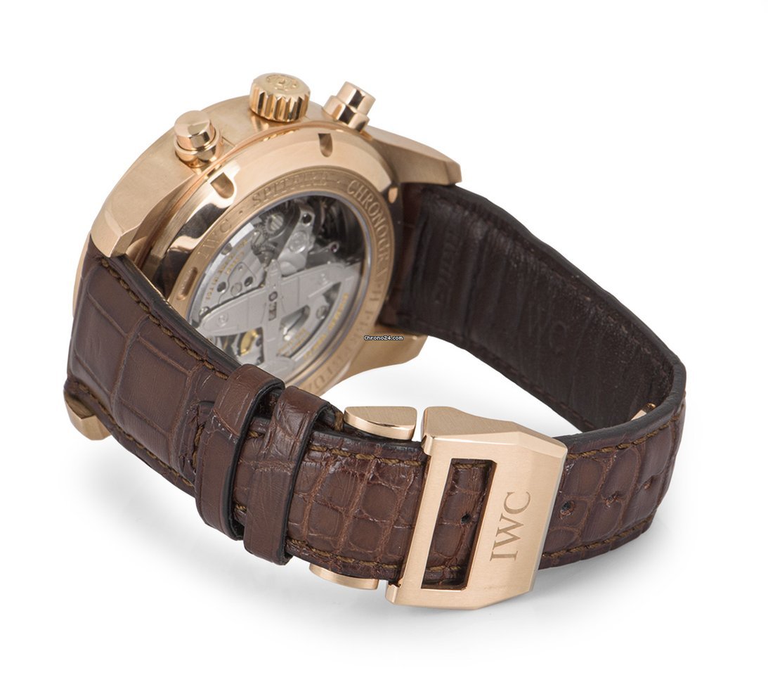 IMG_9081 IWC Pilot Spitfire Perpetual Calendar Digital Date-Month Mens watch Unisex Automatic Rose gold IW379105 Replica 6