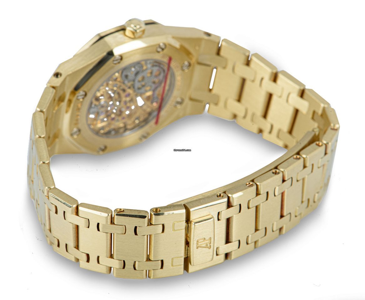 Audemars Piguet Royal Oak Mens watch Unisex Manual winding Yellow gold 14789BA Replica 6