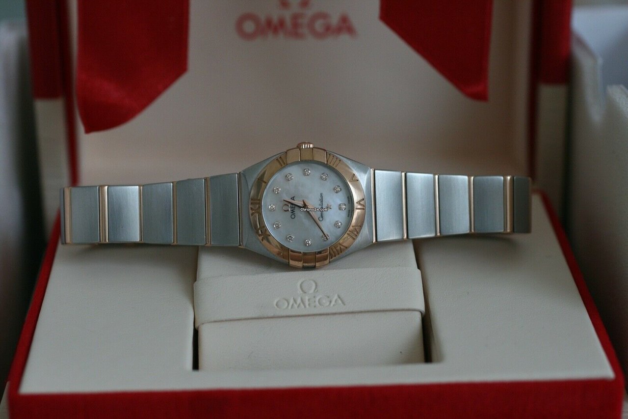 Omega Constellation Quartz Womens watch Quartz Gold Steel 123.20.24.60.55.001 Replica 6