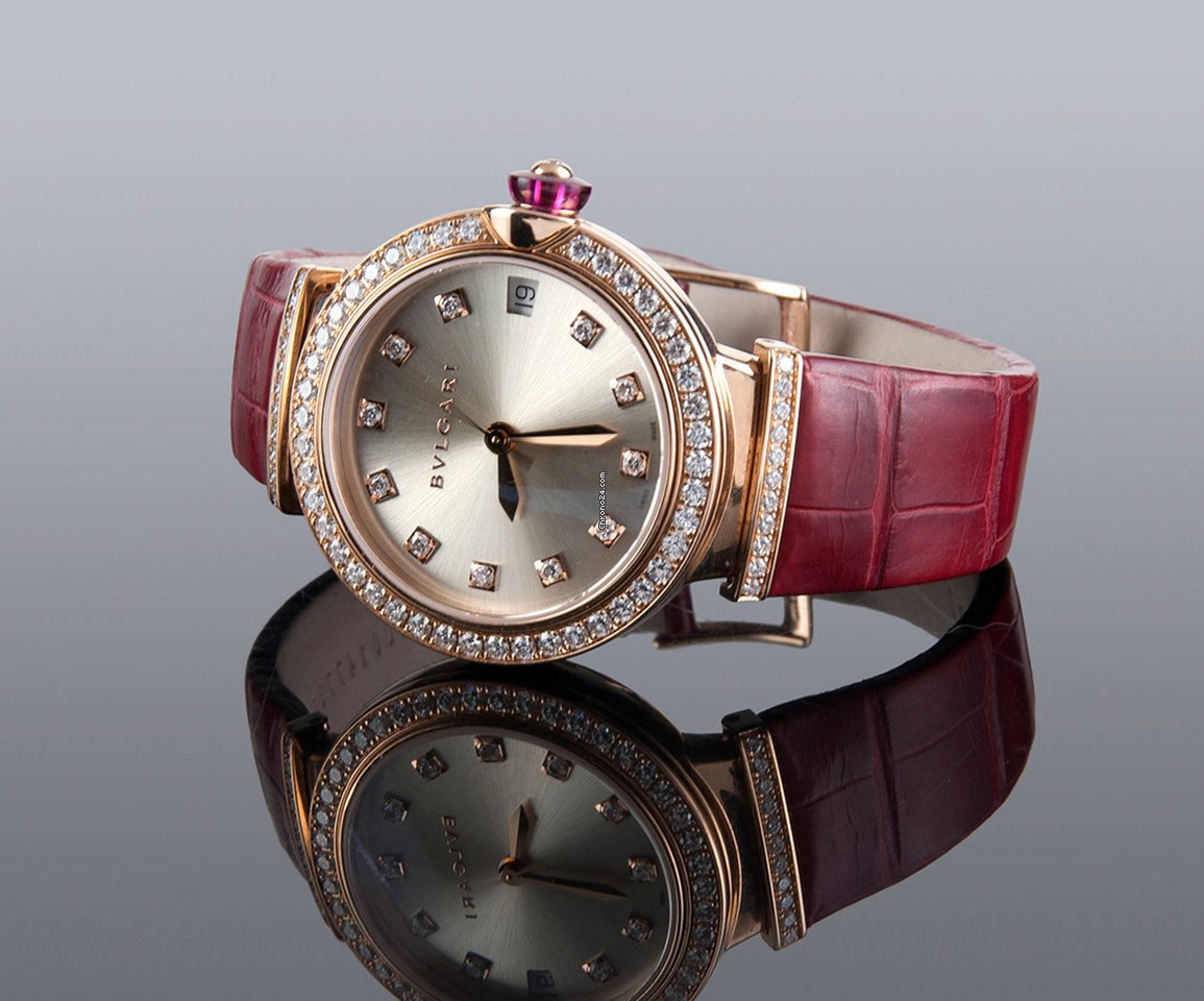 Bulgari Lucea Womens watch Automatic Rose gold LU P 33 G Replica 6
