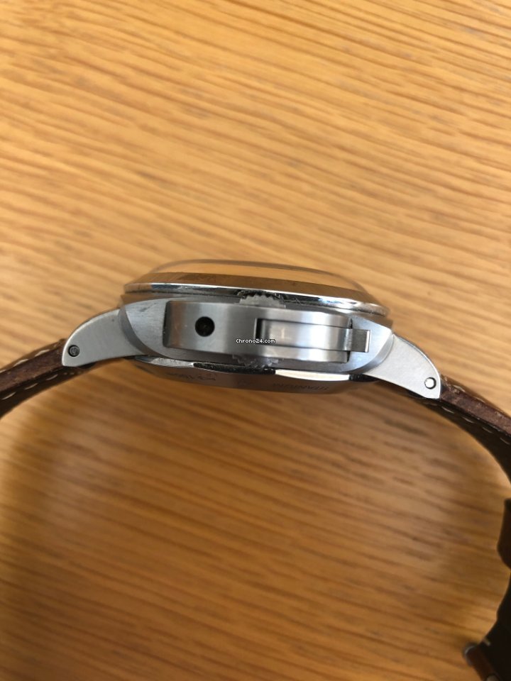 IMG_9081 Panerai Luminor 1950 8 Days Chrono Monopulsante GMT Mens watch Unisex Manual winding Titanium PAM 00311 Replica 6