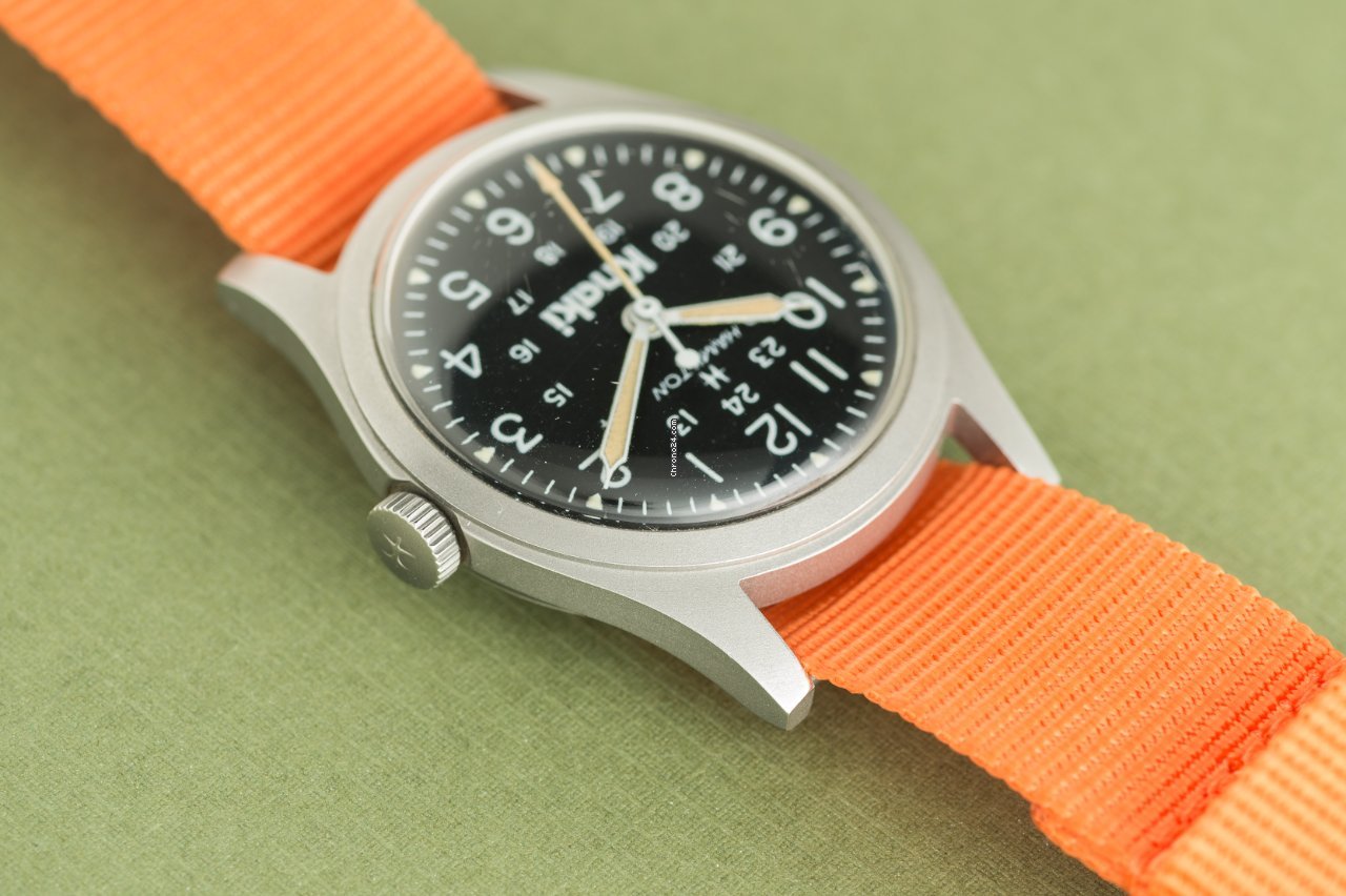 IMG_9081 Hamilton Khaki Field Mens watch Unisex Manual winding Steel 921980 Replica 6