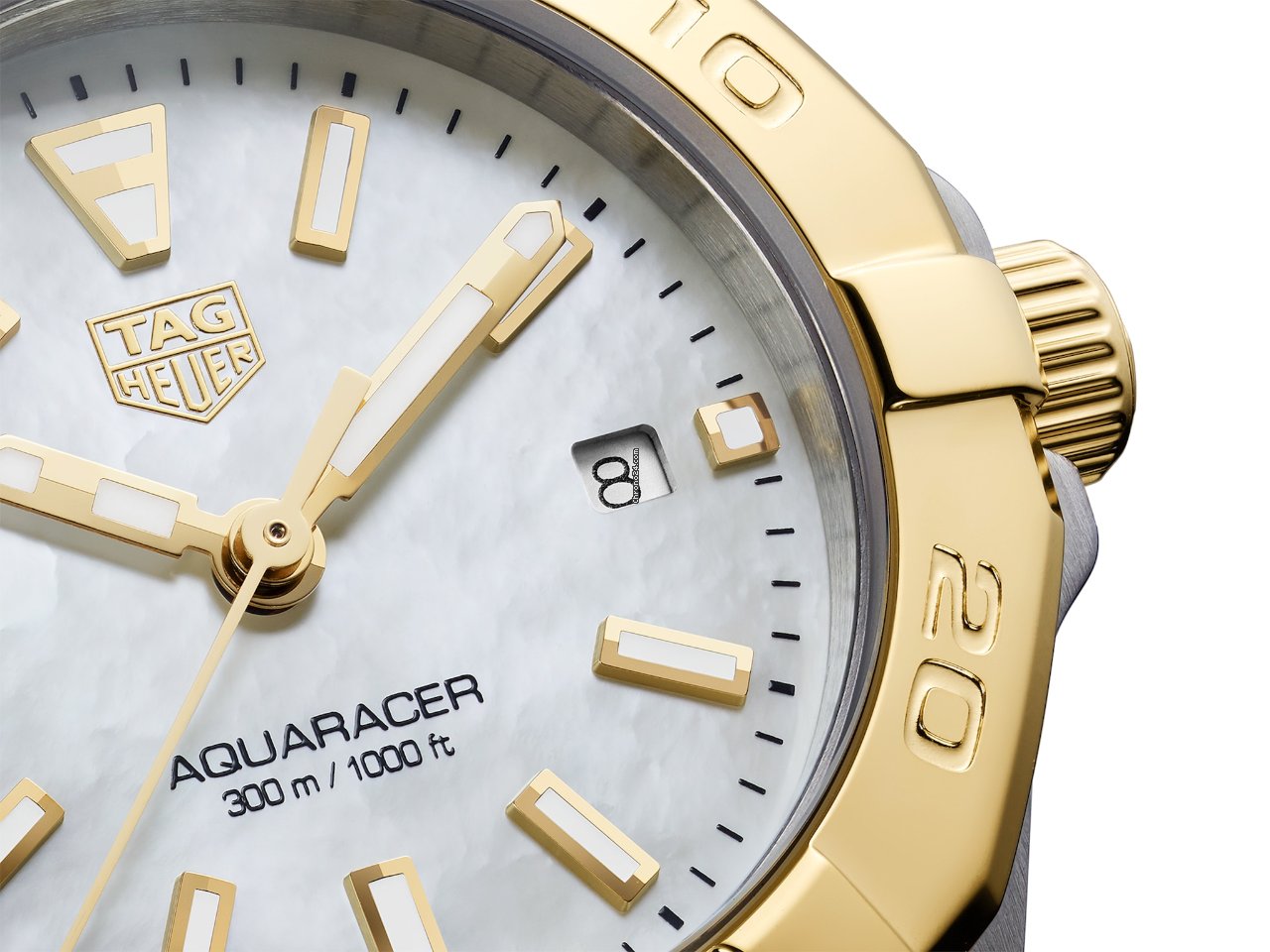 IMG_9081 TAG Heuer Aquaracer Lady Womens watch Quartz Gold Steel WBD1420.BB0321 Replica 6