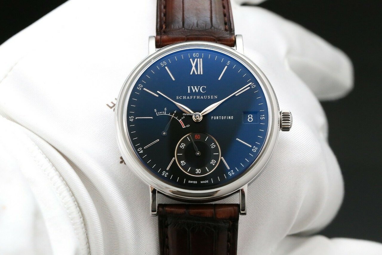 IWC Portofino Hand-Wound Mens watch Unisex Manual winding Steel IW510102 Replica 6