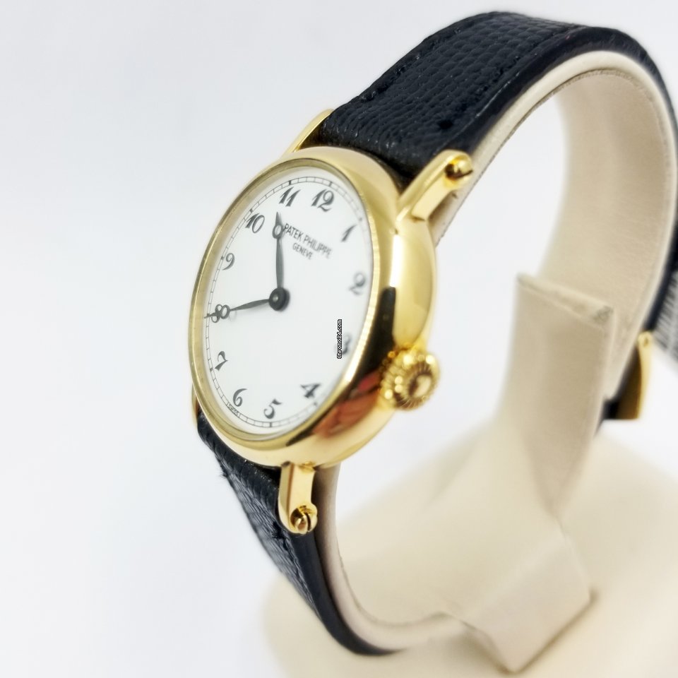 IMG_9081 Patek Philippe Calatrava Womens watch Manual winding Yellow gold 4860 Replica 6