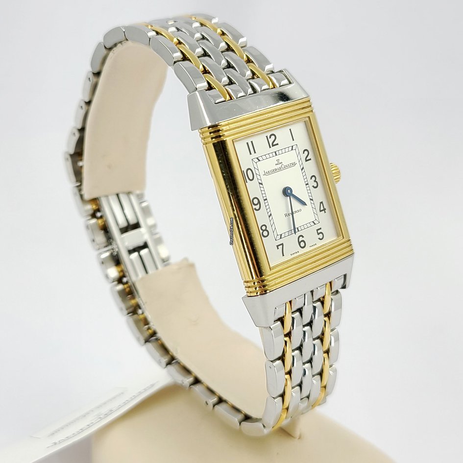IMG_9081 Jaeger-LeCoultre Reverso Mens watch Unisex Quartz Gold Steel 252.5.47 Replica 6