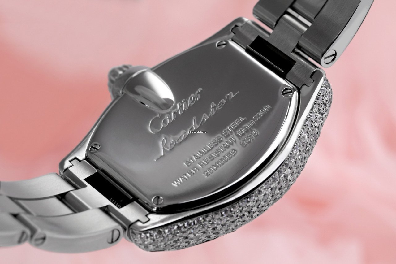 IMG_9081 Cartier Roadster Womens watch Quartz Steel W62016V3 Replica 6