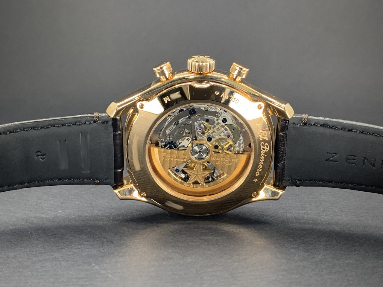 IMG_9081 Zenith El Primero Tourbillon Automatic Rose gold 18.2280.4035 01.C713 Replica 6