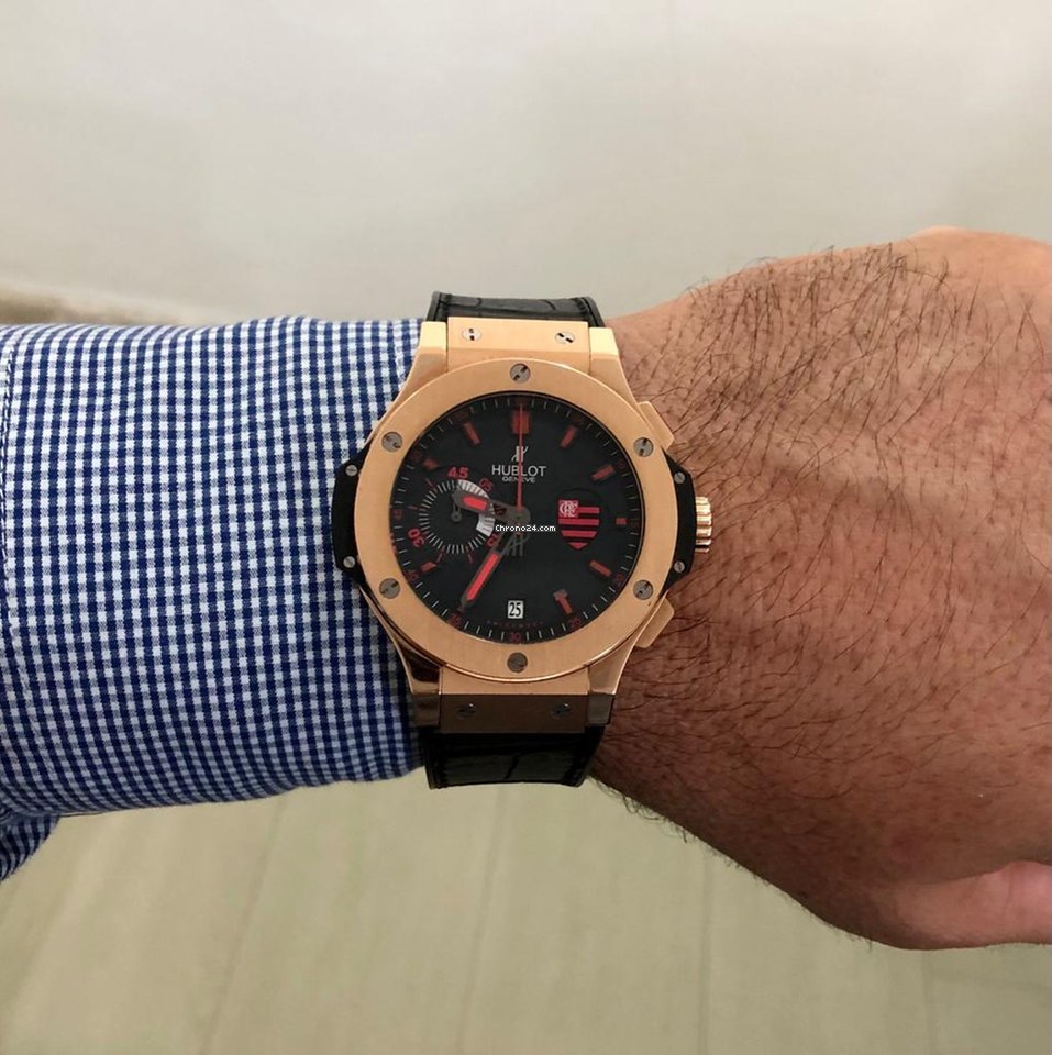 IMG_9081 Hublot Big Bang 44 mm Mens watch Unisex Automatic Rose gold 318.PX.1123.RX.FLM11 Replica 6