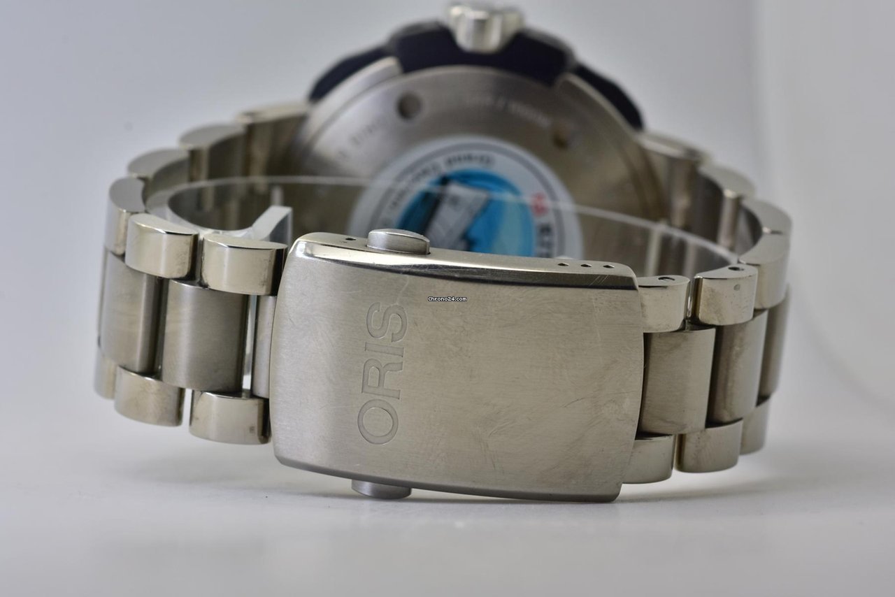 IMG_9081 Oris ProDiver Date Mens watch Unisex Automatic Titanium 01 733 7646 7184-Set Replica 6