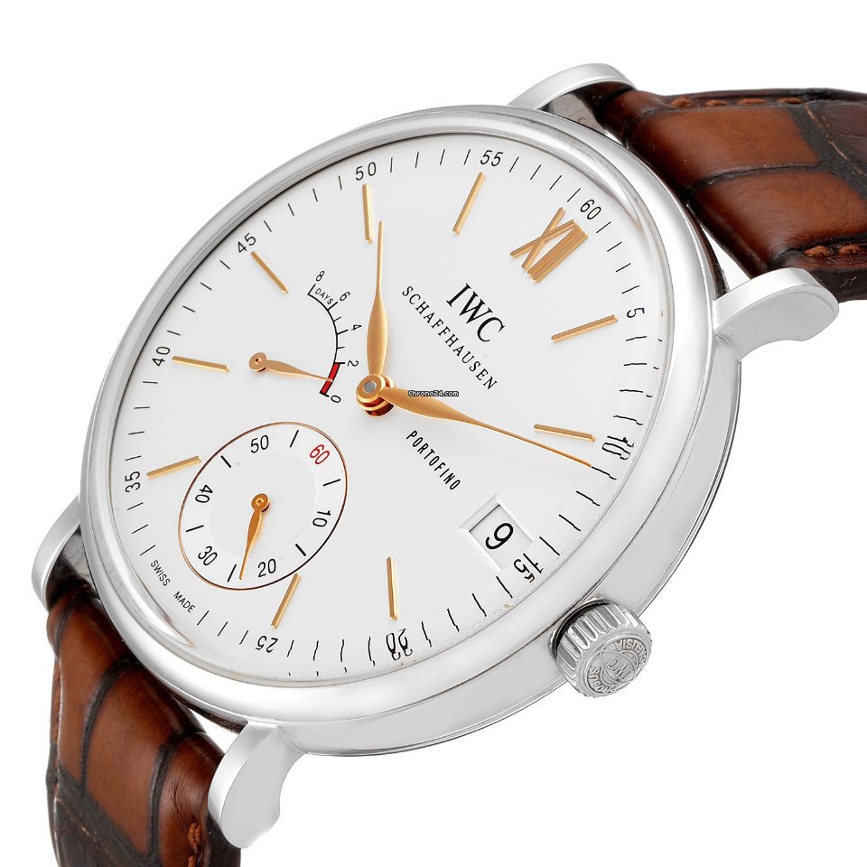 IWC Portofino Hand-Wound Mens watch Unisex Manual winding Steel IW510103 Replica 6