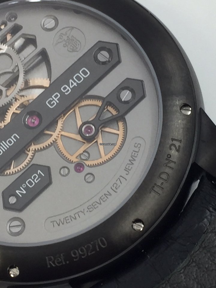 IMG_9081 Girard Perregaux Bridges Mens watch Unisex Automatic Titanium 99270-21-000-BA6A Replica 6
