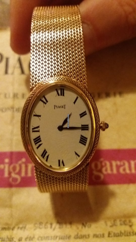 Piaget Mens watch Unisex Manual winding Yellow gold 9861 B1 Replica 6