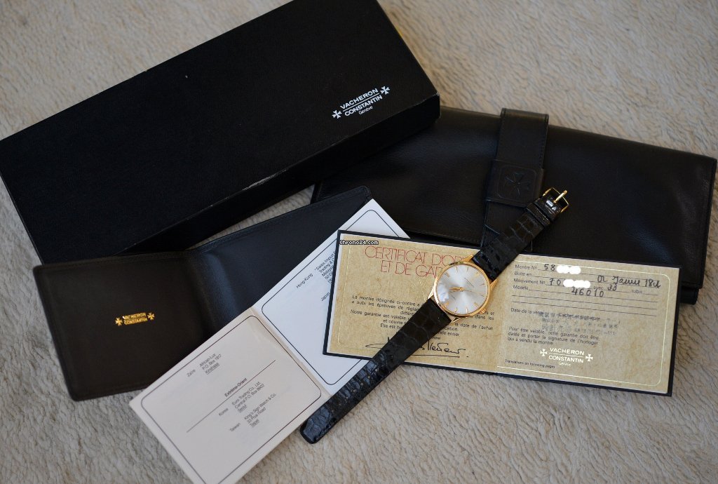 IMG_9081 Vacheron Constantin Patrimony Mens watch Unisex Automatic Yellow gold 46010 Replica 6