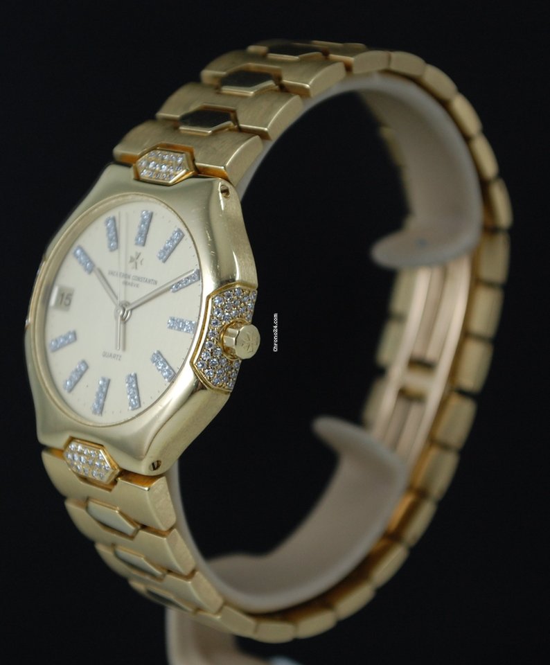 IMG_9081 Vacheron Constantin Mens watch Unisex Quartz Yellow gold 75901 Replica 6