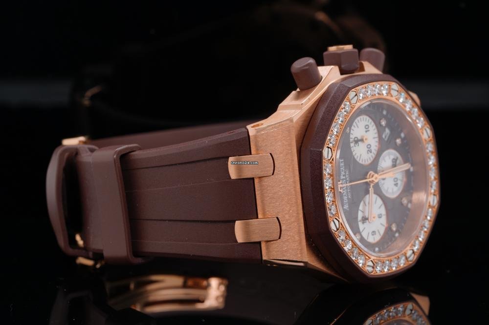 IMG_9081 Audemars Piguet Royal Oak Offshore Lady Womens watch Automatic Rose gold 26287OK.ZZ.D081CR.01 Replica 6