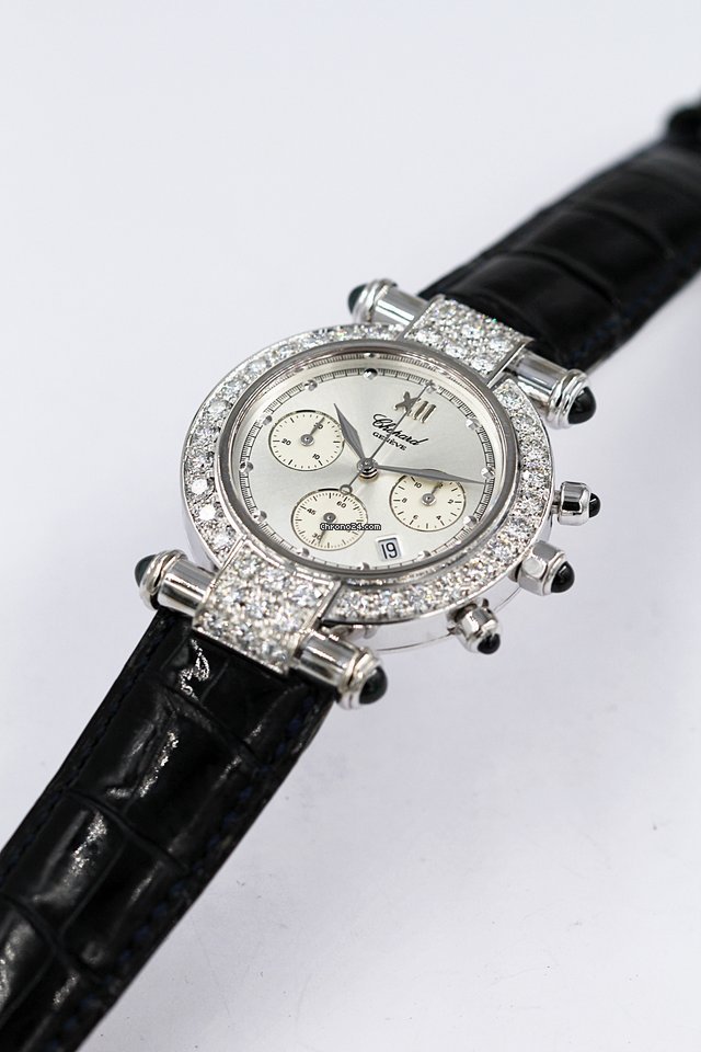 IMG_9081 Chopard Imperiale Mens watch Unisex Quartz White gold 1215 Replica 6