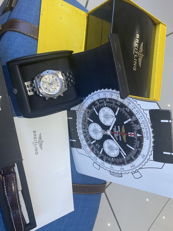 IMG_9081 Breitling Chronomat 44 GMT Mens watch Unisex Automatic Steel AB042011 G745 Replica 6