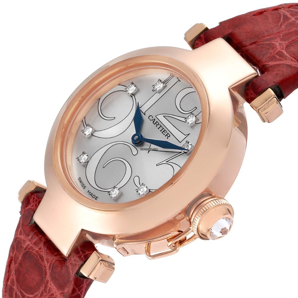 IMG_9081 Cartier Pasha Womens watch Quartz Rose gold WJ123021 Replica 6