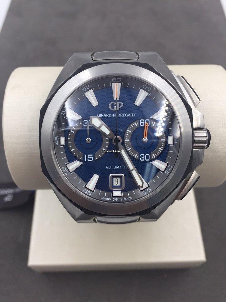 IMG_9081 Girard Perregaux Chrono Hawk Mens watch Unisex Automatic Steel 49970-11-431-11A Replica 6