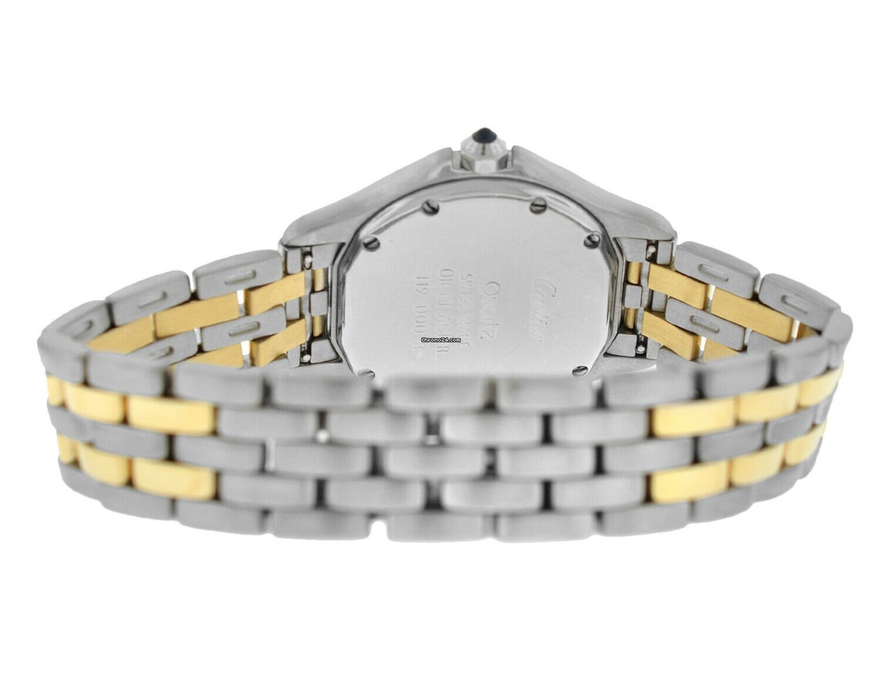 IMG_9081 Cartier Cougar Womens watch Quartz Gold Steel 119000R Replica 6